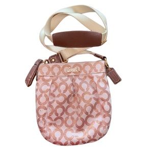 Y2k coach signature crossbody mini purse with sparkly details